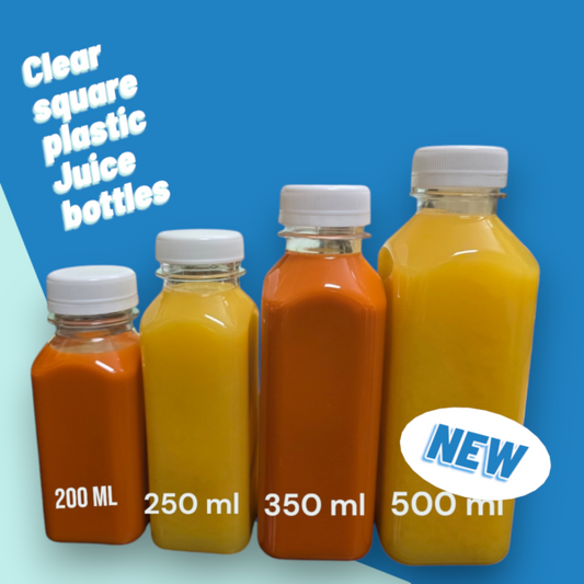 Clear Empty Plastic Juice Bottle