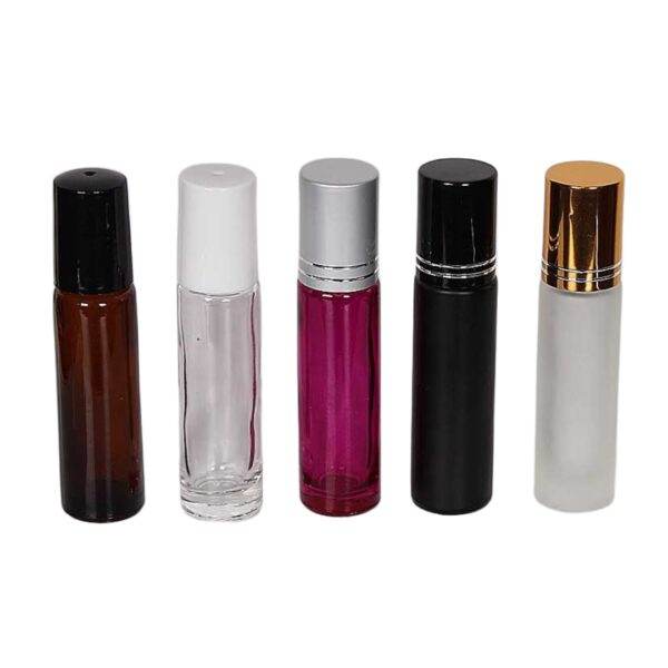 10ml Glass Roll On Containers w/ Ball and Caps