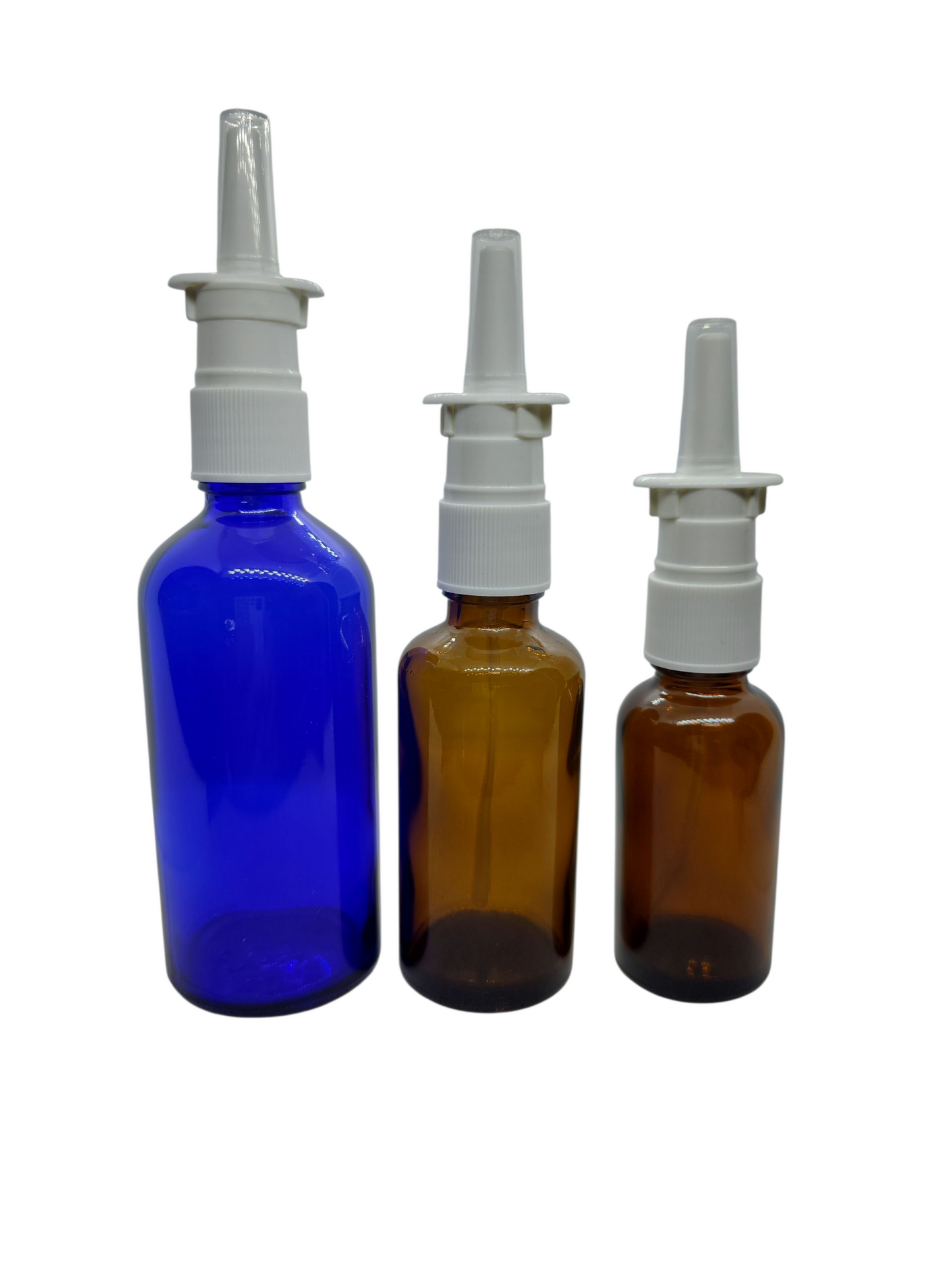 Boston Round Glass Bottle – W/Nasal Sprayer