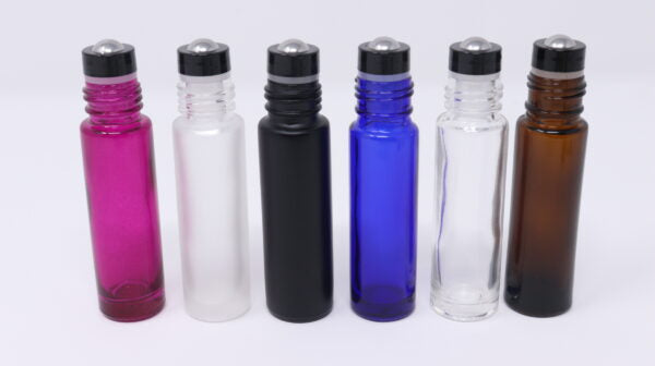 10ml Glass Roll On Containers w/ Ball and Caps