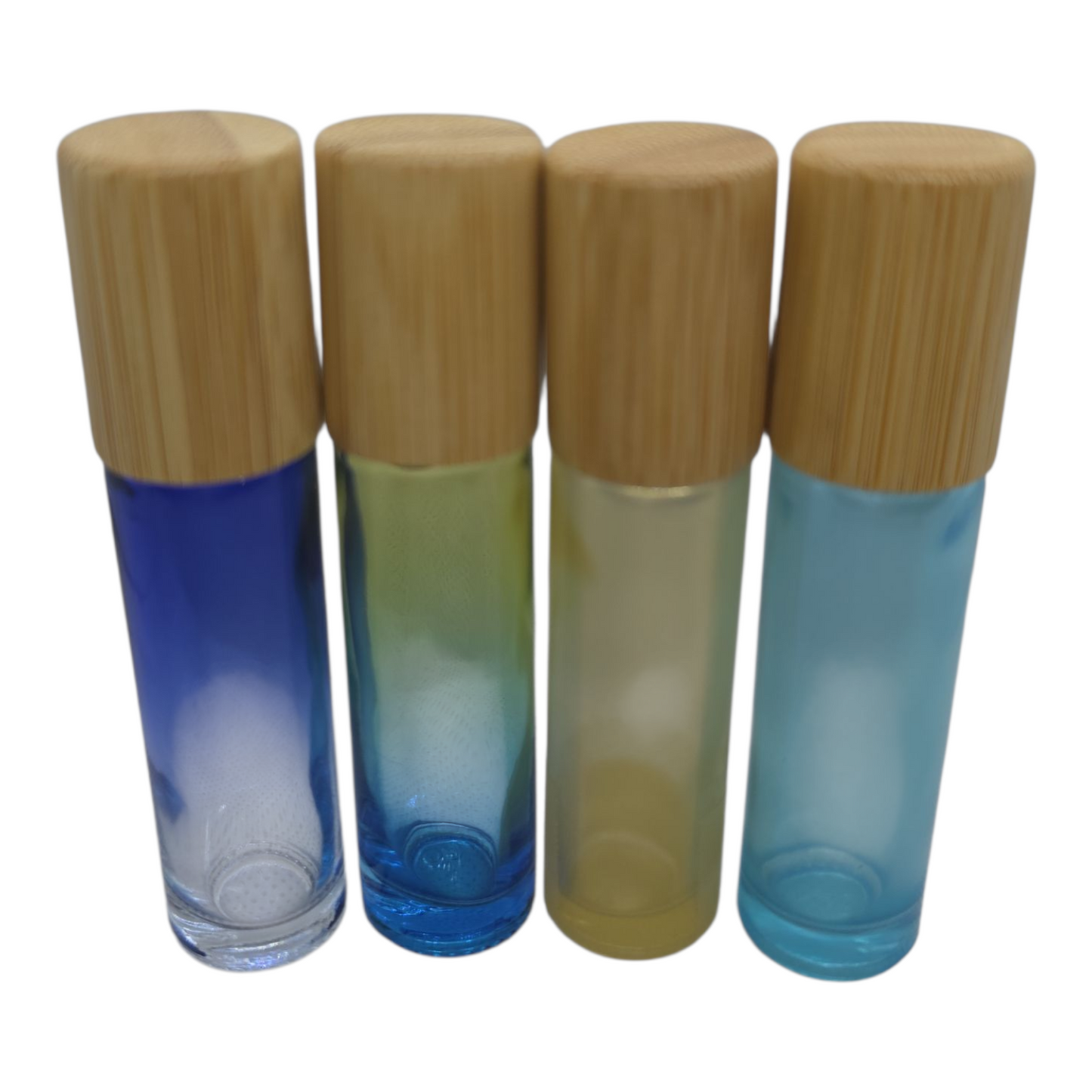 Roll on Glass Bottles with Bamboo Cap 150pcs