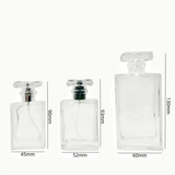 Screw neck Perfume glass bottles with spray pump/Bonnet Cap