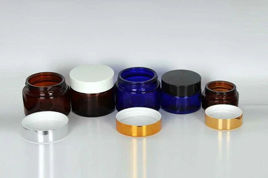 Glass jars with cap