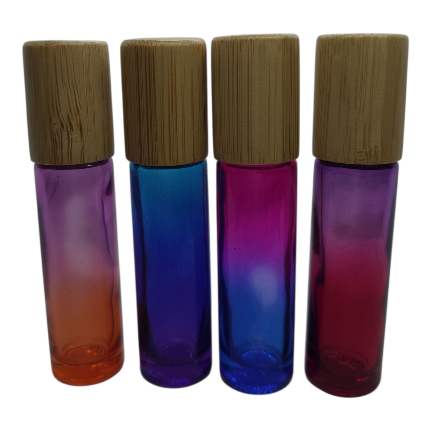 Roll on Glass Bottles with Bamboo Cap 150pcs