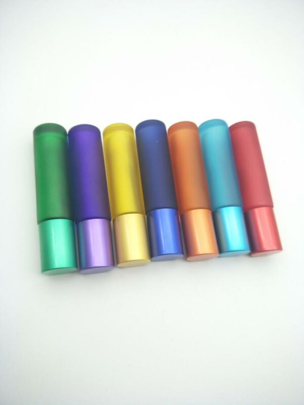 Rainbow Roll On Glass Bottle With Matching Cap 10ml