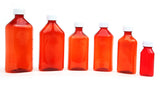 Plastic Liquid Ovals With Child Resistant Cap