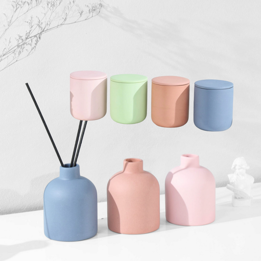 Ceramic Candle Jar (Get Diffuser Free)