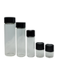 Glass Vials Black Cap | Glass Vials | hemkundinc