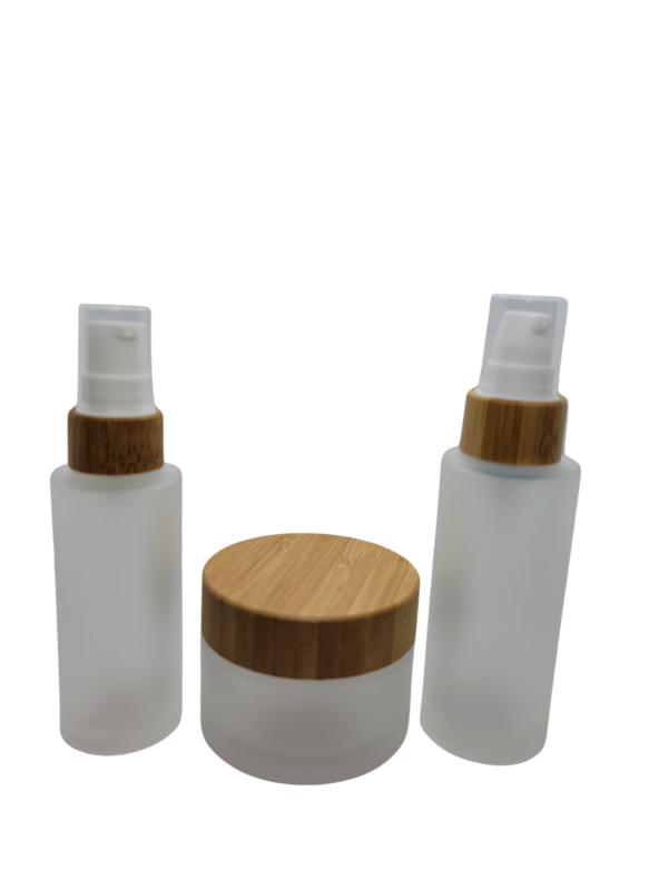 Eco-Friendly Frosted Bottle | Bamboo Pump Spray Bottle | hemkundinc