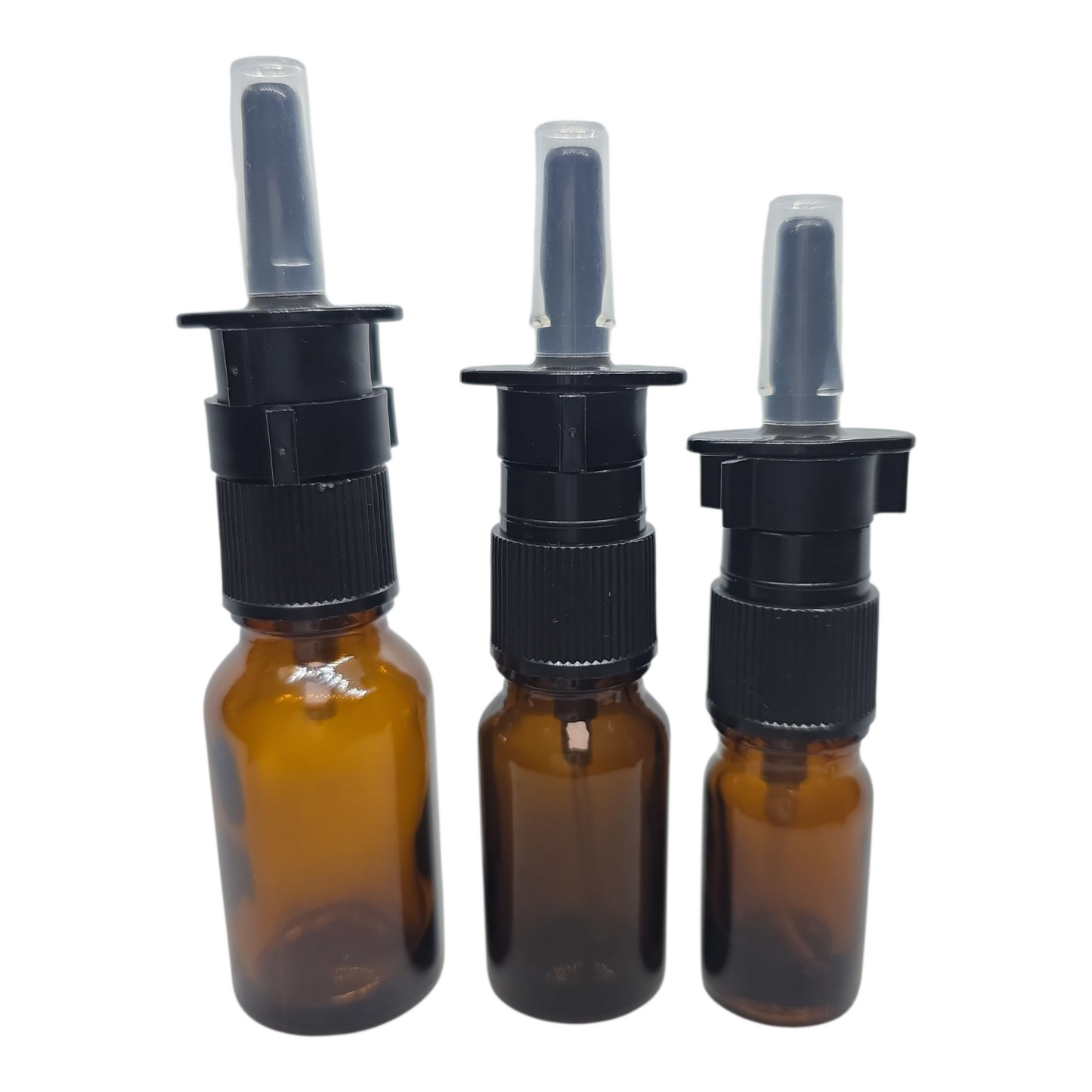 Boston Round Glass Bottle – W/Nasal Sprayer