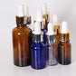 Glass Bottles With Gold / Silver Glass Dropper