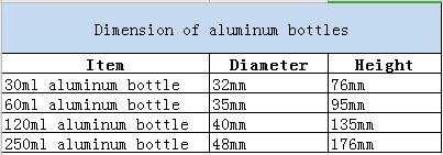 Silver Aluminum Bottles