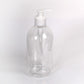 500 ml Clear Pet bottle with lotion pump