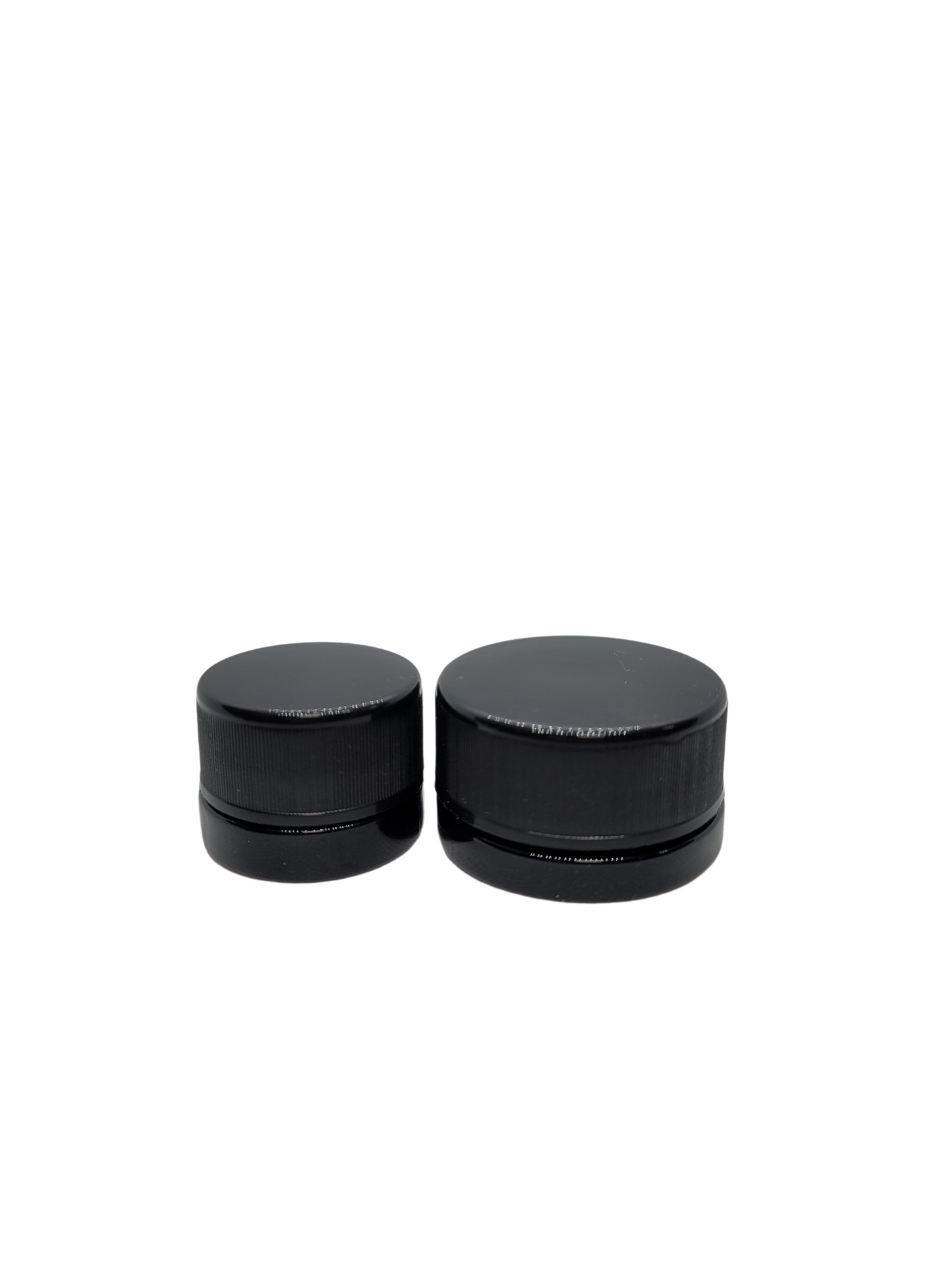 UV Black straight wall Glass Jars with CRC cap