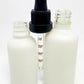 White frosted glass bottle with glass dropper