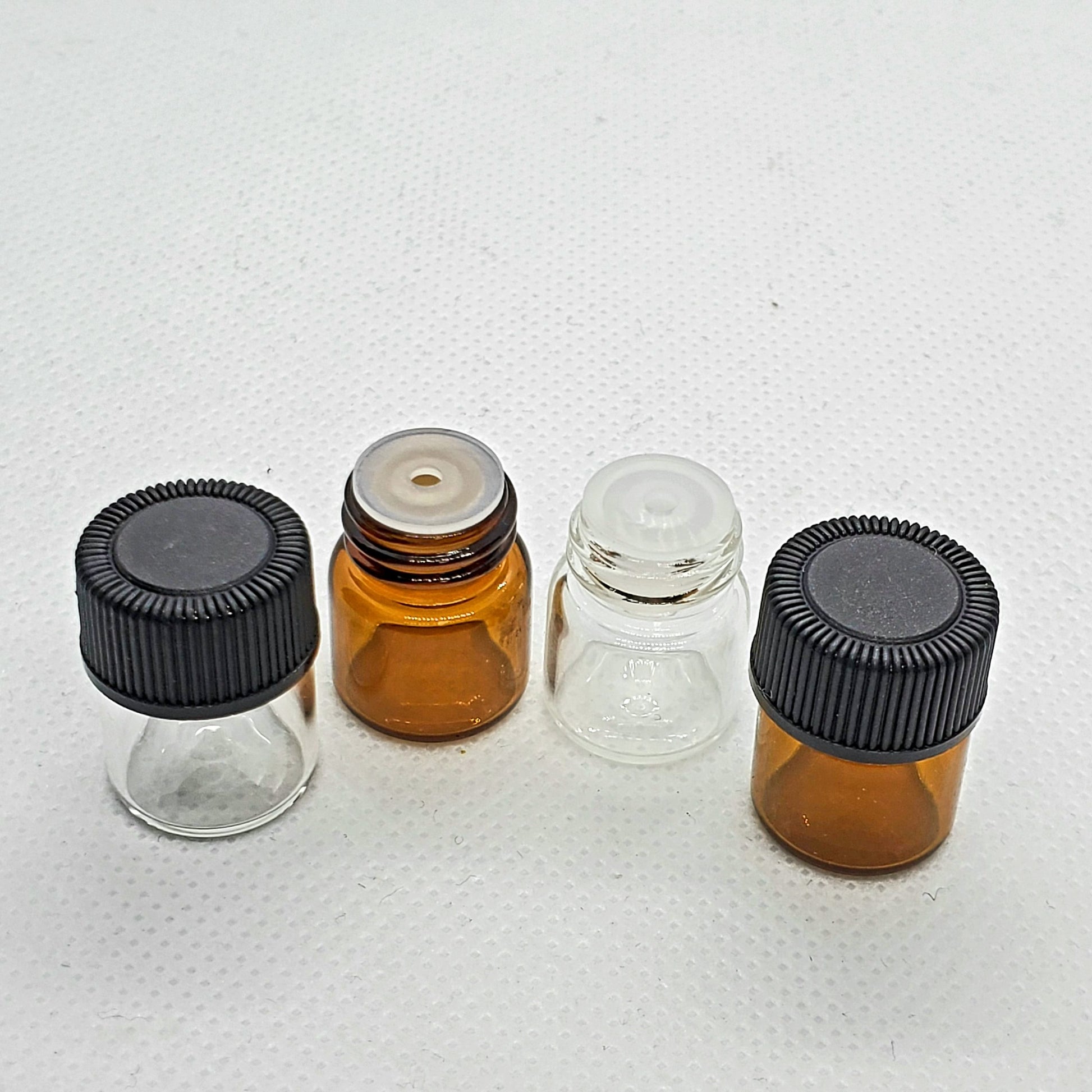 Glass Vial Black Screw Cap | Black Screw Cap Vial | hemkundinc