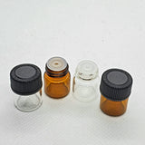 Glass Vial Black Screw Cap | Black Screw Cap Vial | hemkundinc