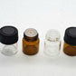 Glass Vial (144)- Black Screw Cap w/ Orifice Reducer 1/4 Dram (1ml)