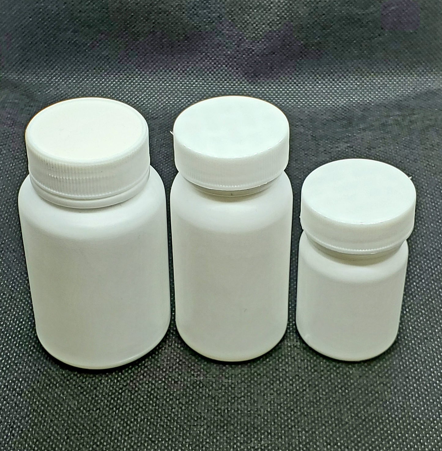 HDPE Pill Bottles with pressure sensitive cap.