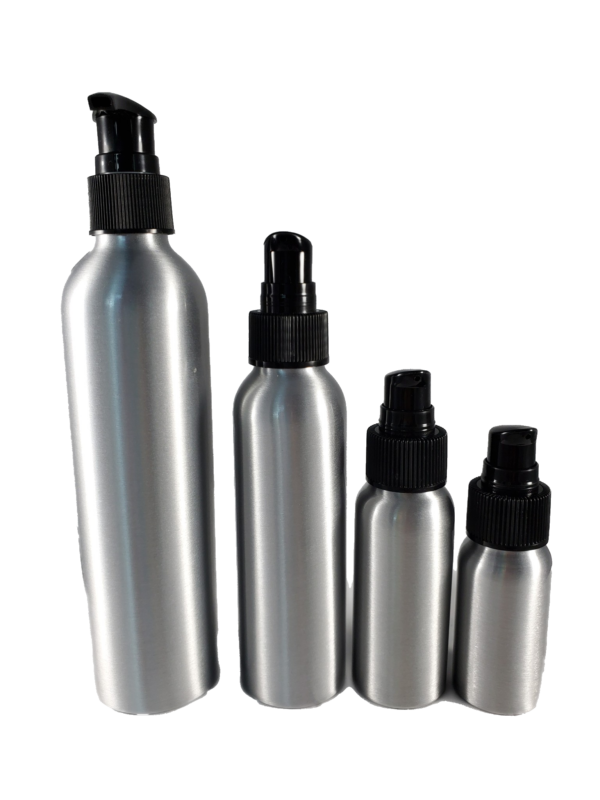 Silver Aluminum Bottles