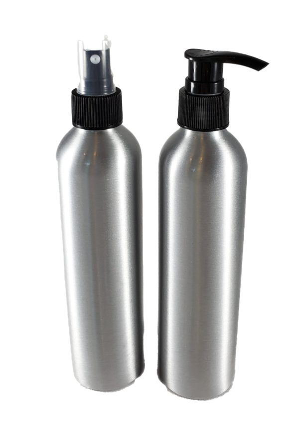 Silver Aluminum Bottles