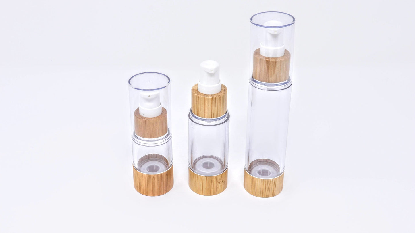 Bamboo PP Airless Lotion Bottle