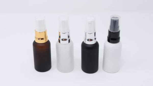 Frosted Glass bottles with Treatment /spray pump