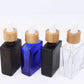 Rectangle Glass Bottles w/ Bamboo glass droppers