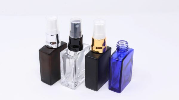 Rectangle Glass Bottles w/ spray / treatment pump