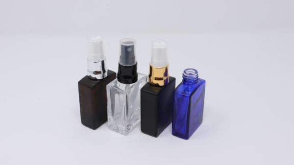 Rectangle Glass Bottles w/ spray / treatment pump