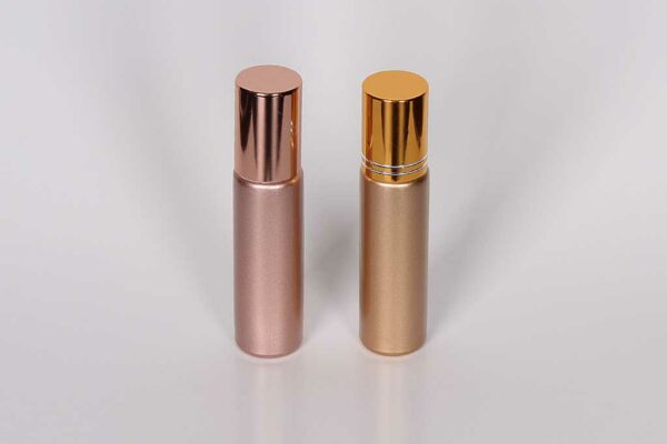 10ml Sparkle Gold/Rose Gold Roll-on glass bottle 150pcs