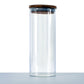 Glass Jar with Bamboo Lid | Glass Jar with Bamboo Lids | hemkundinc