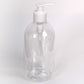 500 ml Clear Pet bottle with lotion pump