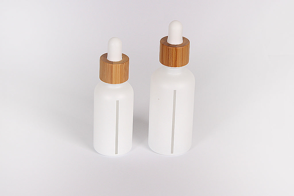 Matte White Bamboo Dropper Bottles | Bamboo Dropper Bottles|hemkundinc