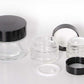 Glass Jars Black Cap | Black Cap Glass Jars | hemkundinc