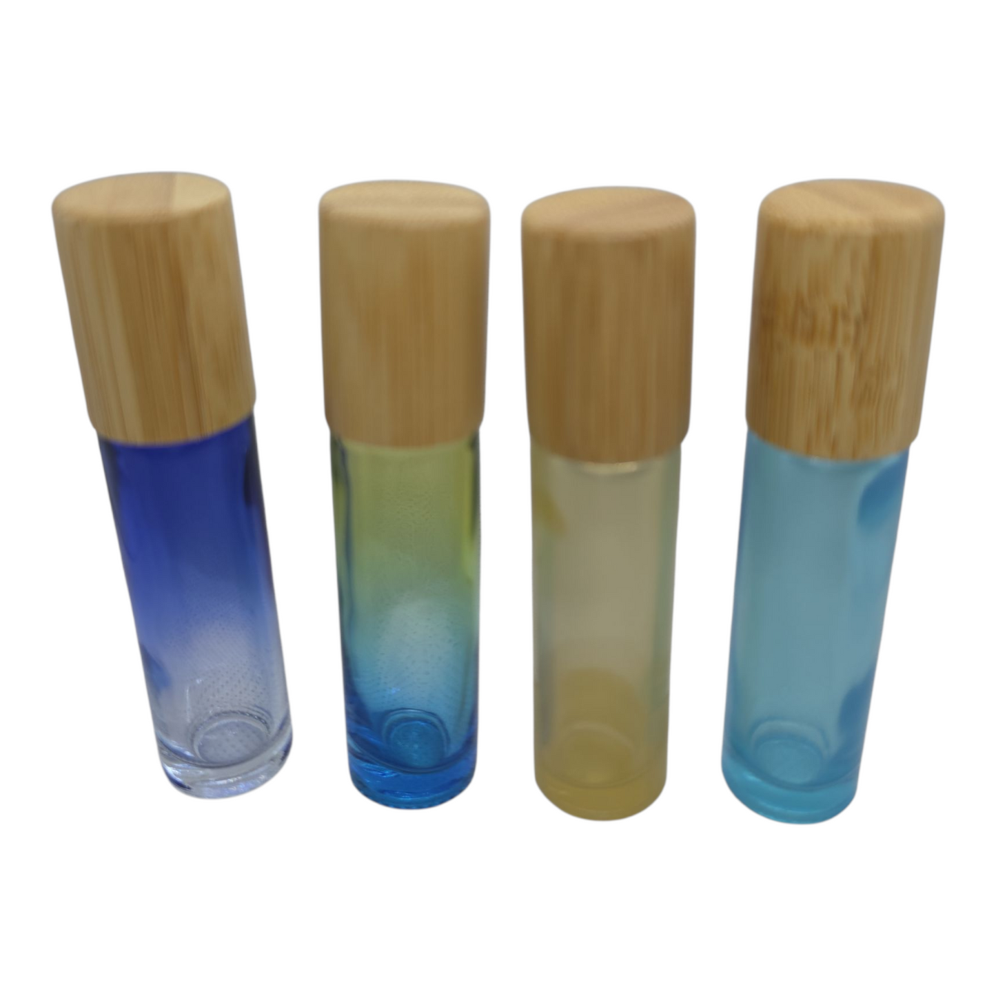 Roll on Glass Bottles with Bamboo Cap 150pcs