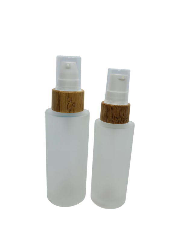 Eco-Friendly Frosted Bottle | Bamboo Pump Spray Bottle | hemkundinc