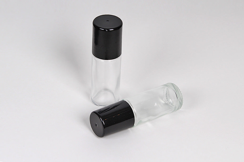 30 ml 1 oz Empty clear color Roll On Glass Bottles for Essential Oils