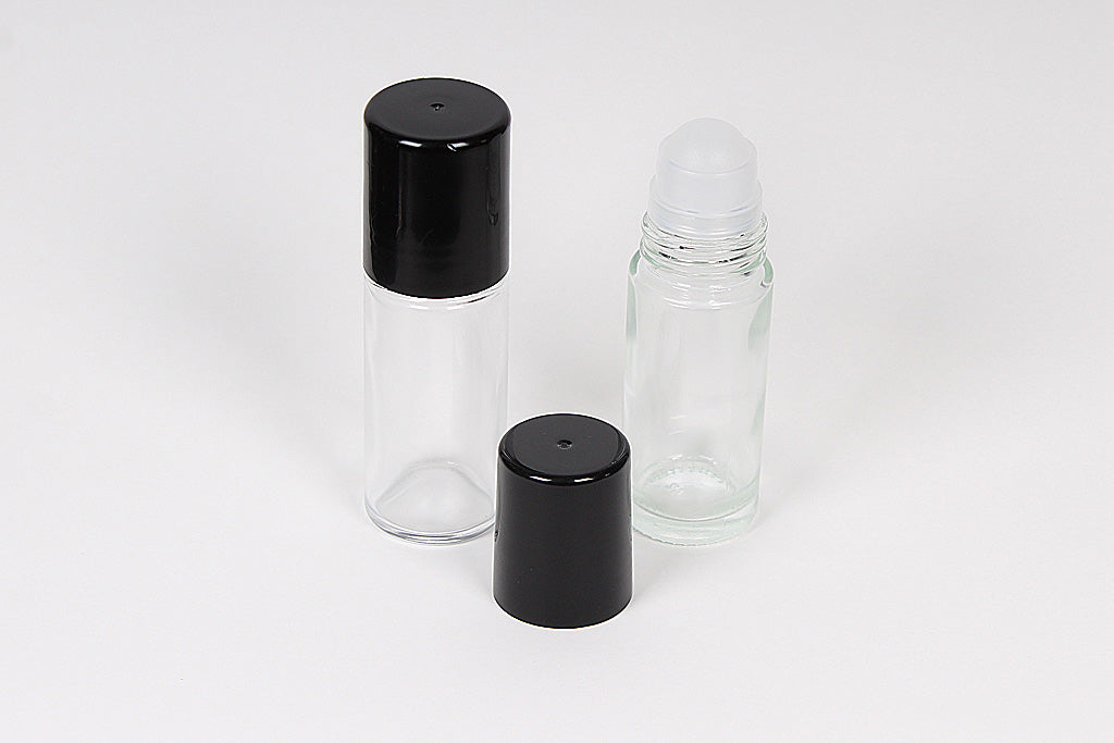 30 ml 1 oz Empty clear color Roll On Glass Bottles for Essential Oils