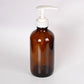 16 Oz /8 Oz Amber Glass Bottle With Trigger Spray Pump / Phenolic Cap Or Lotion Pump