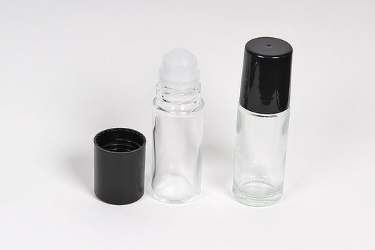 Clear Glass Roll-On Bottles | Empty Essential Oil Bottles | hemkundinc