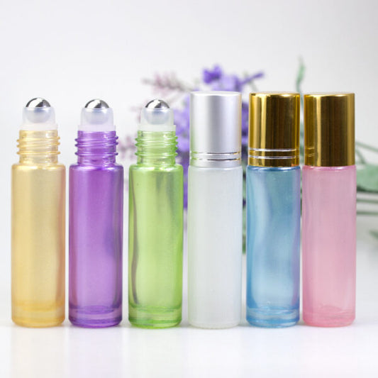 Elegant 10 Ml Pearl Collections Roll On Glass W/ Steel Roll /Cap 150pcs