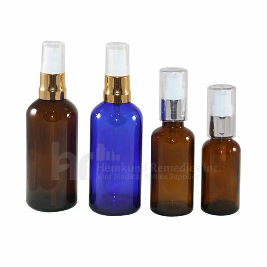 Glass Bottles With Treatment Pump