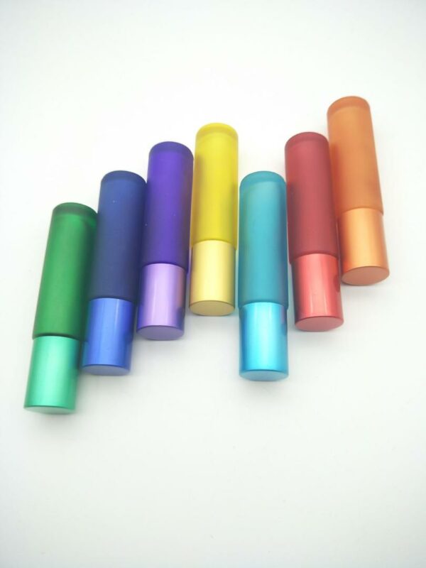 Rainbow Roll On Glass Bottle With Matching Cap 10ml