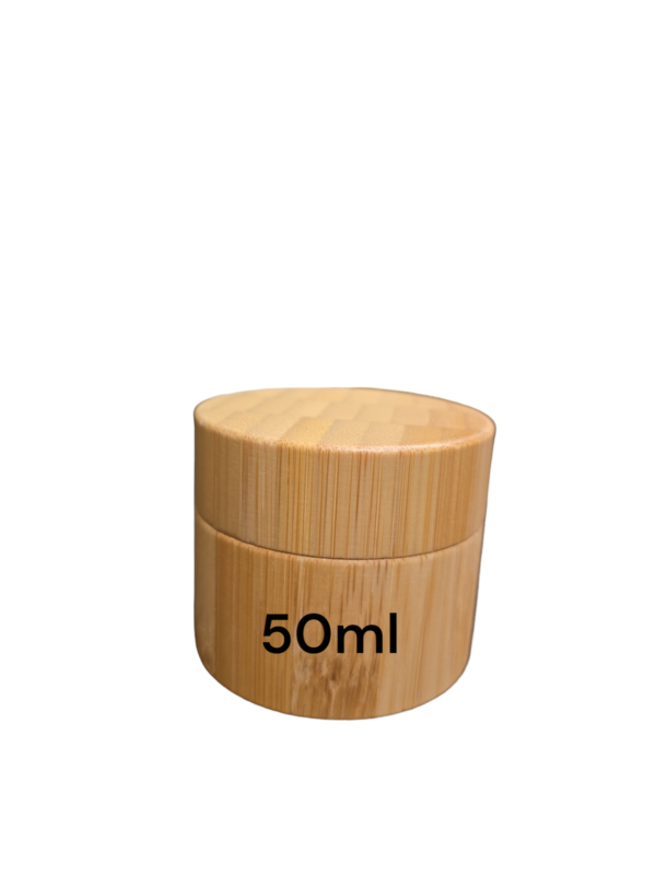 Bamboo Glass Jar With Bamboo Cap