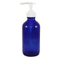 Blue Glass Bottle With Black Cap/ Trigger Spray Or Lotion Pump -8oz Or 16 Oz