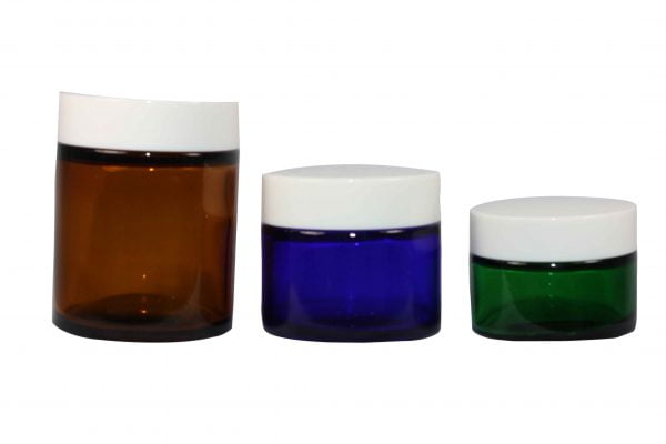 Glass jars with cap