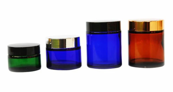 Glass jars with cap