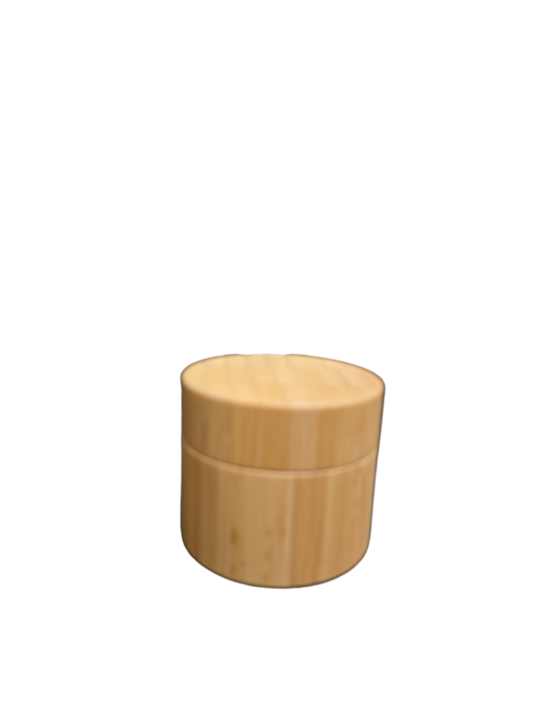 Bamboo Glass Jar With Bamboo Cap