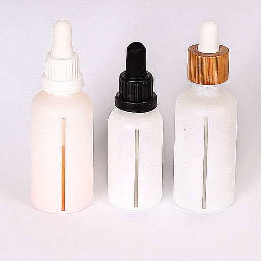 Matte White Bamboo Dropper Bottles | Bamboo Dropper Bottles|hemkundinc